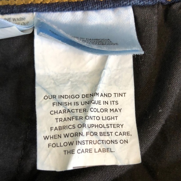 Anne Klein Dark Blue Sailor Flare Wide Leg Jeans Size 14 - Picture 11 of 13